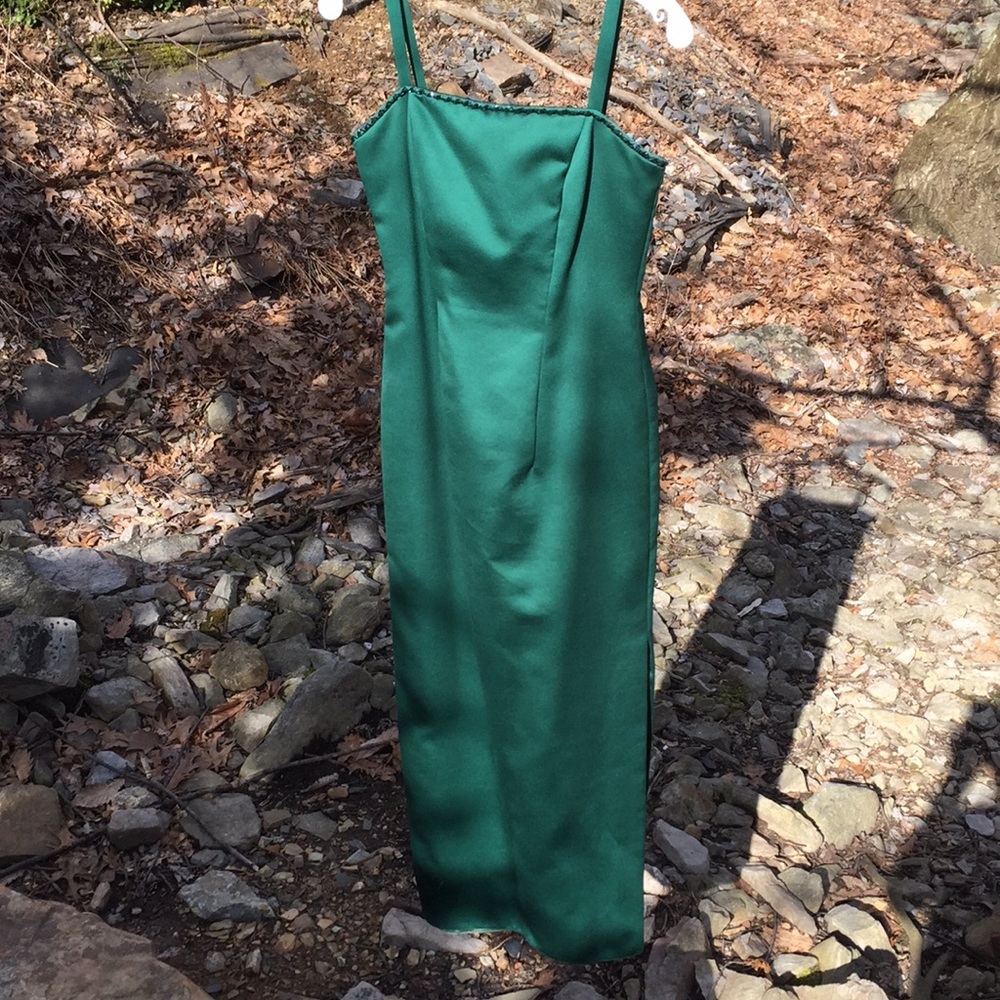 Dark green bridal/semi dress